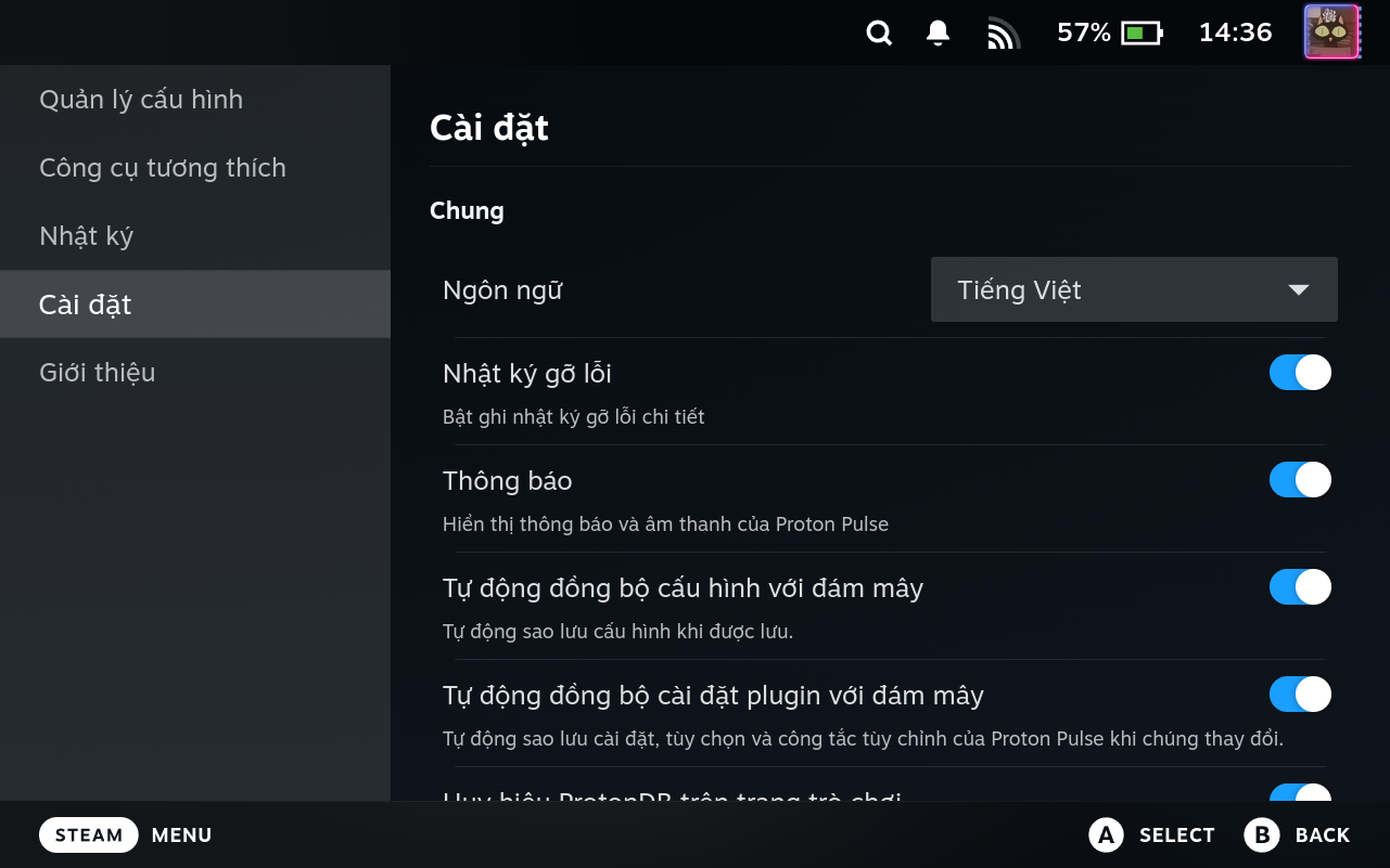 Settings General