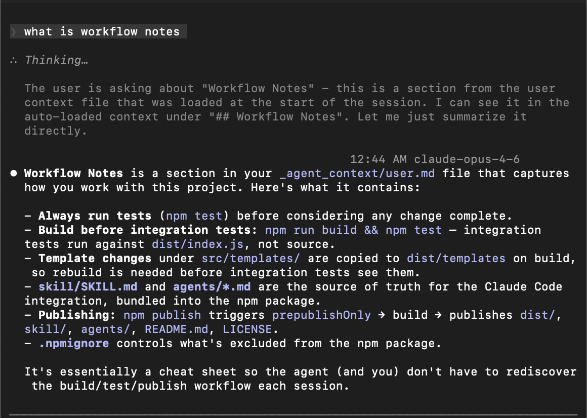 With dreamcontext