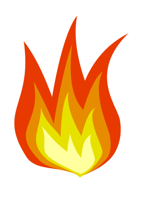 On fire icon