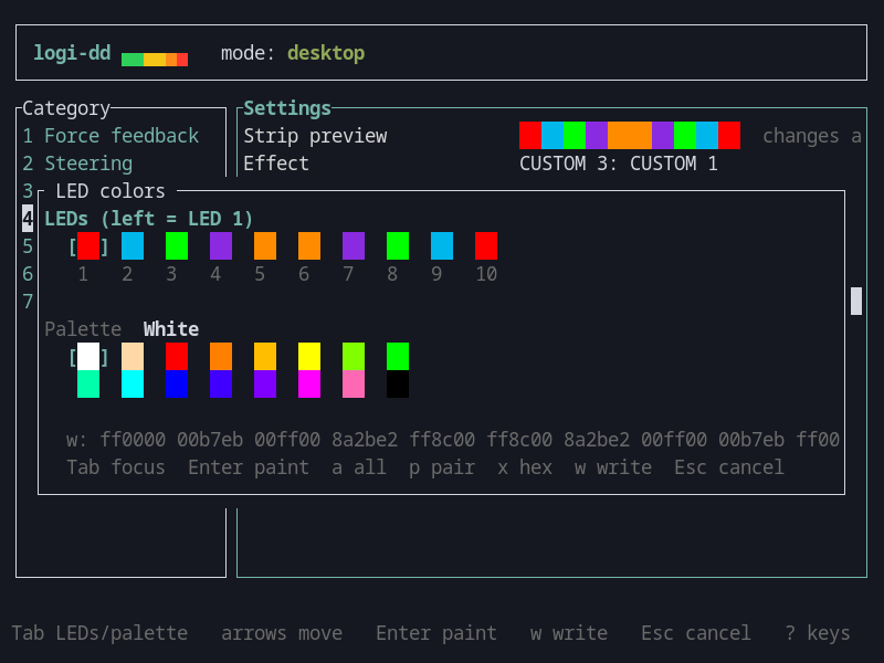 logi-dd LED color picker
