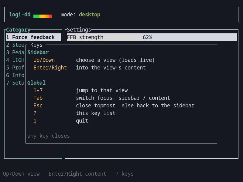 logi-dd help overlay