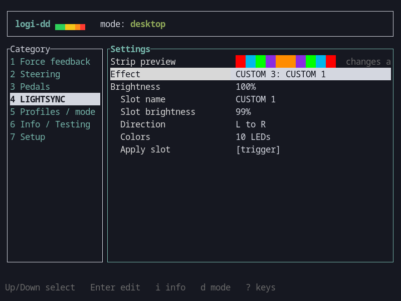 logi-dd LIGHTSYNC view