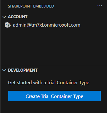 Create Free Trial Container Type