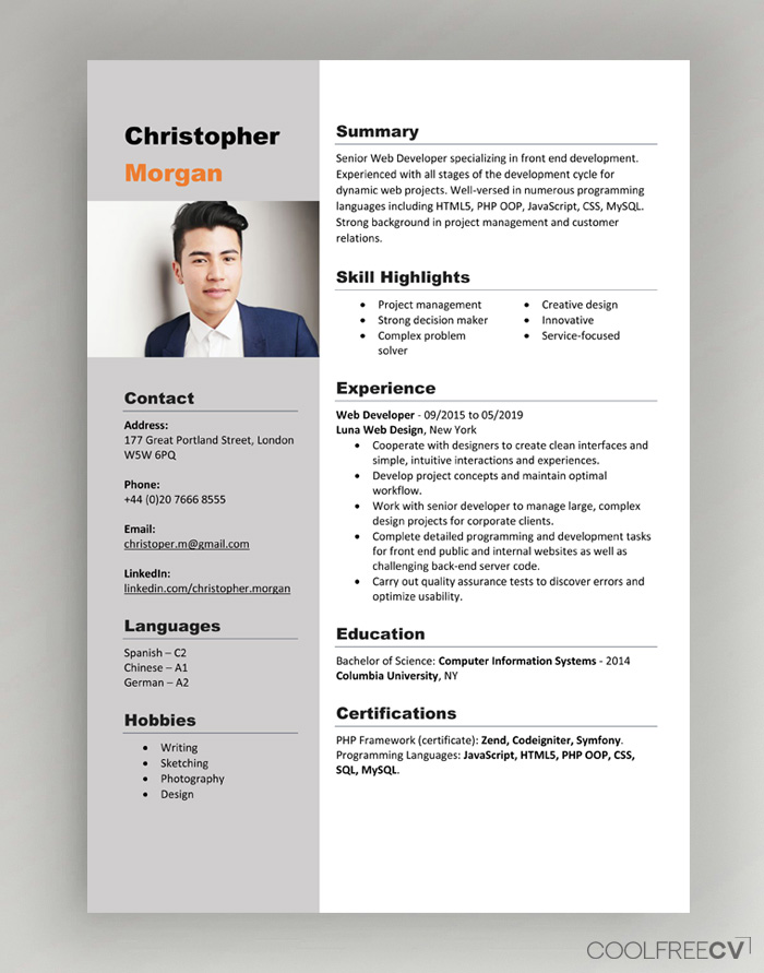Resume sample