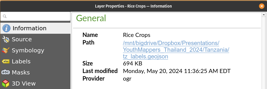 Layer Properties