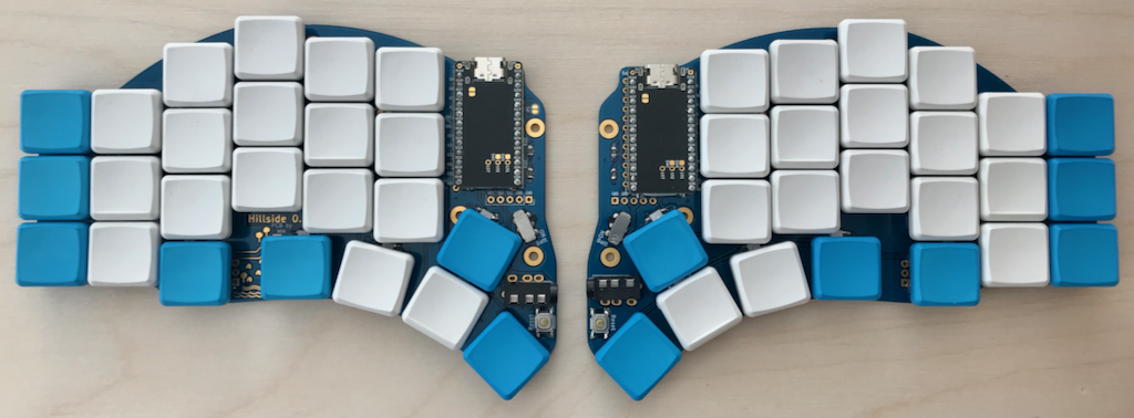 Hillside keyboard with nice!nano and switches