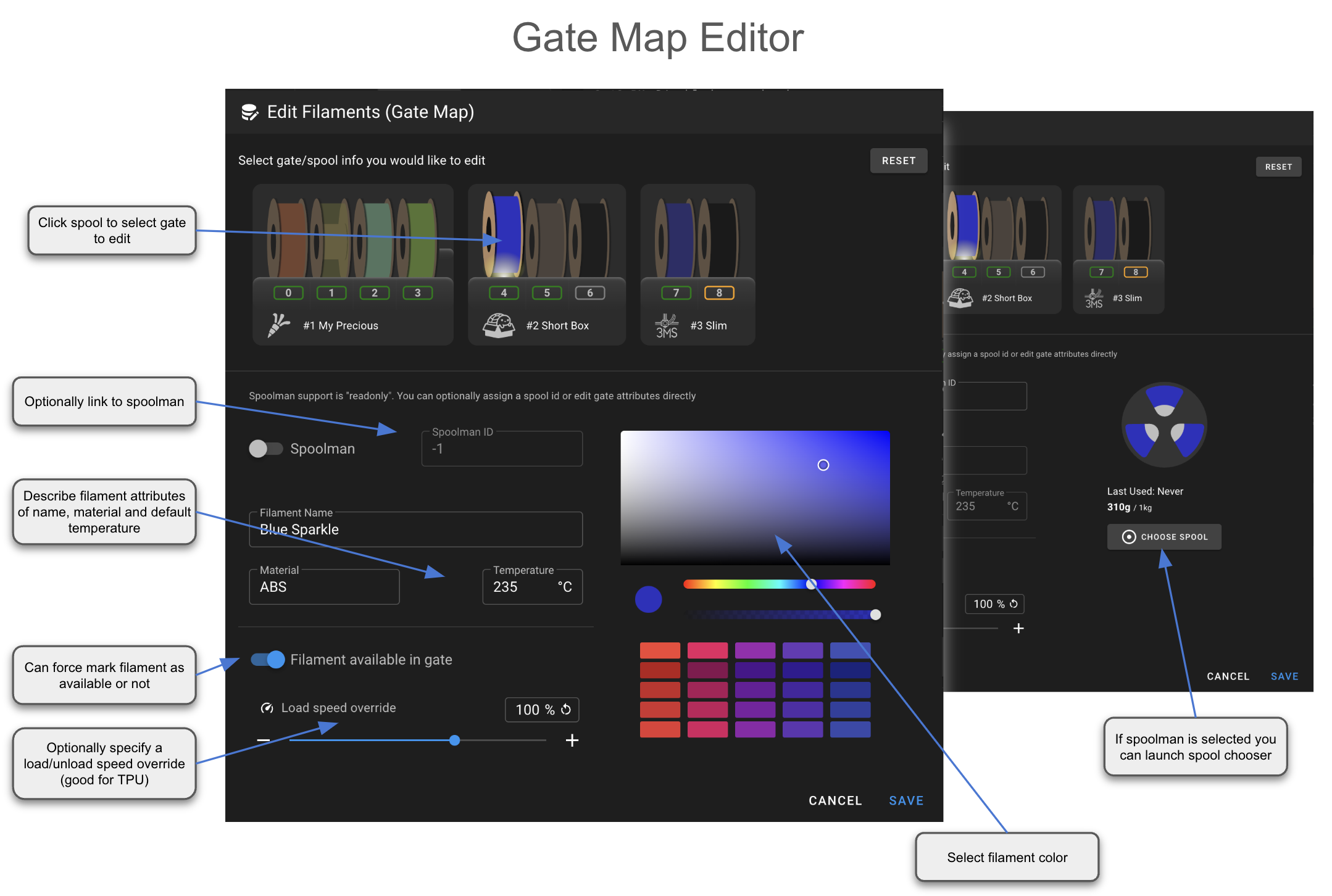 annotated gate editor