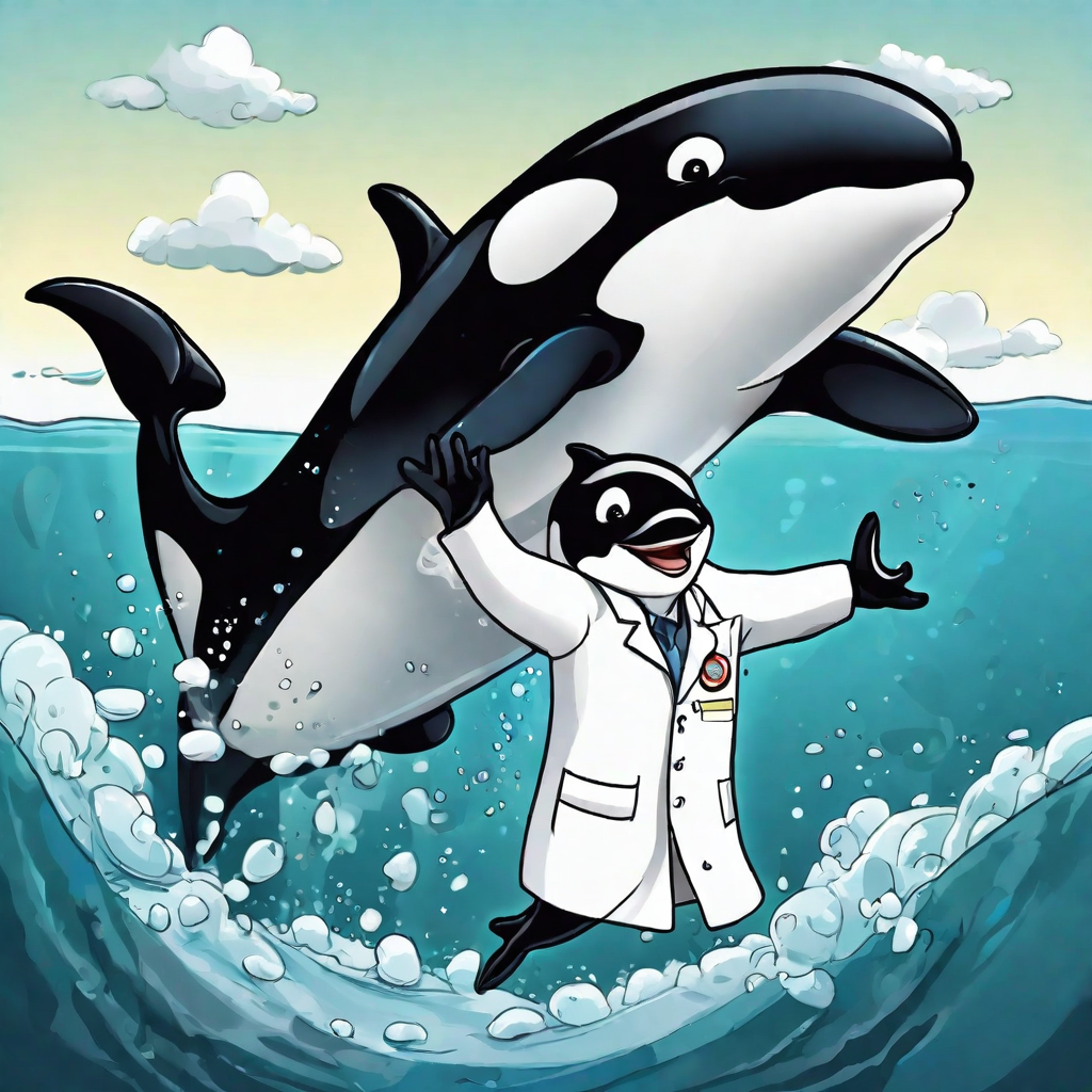 Orca Whale in Medical Coat