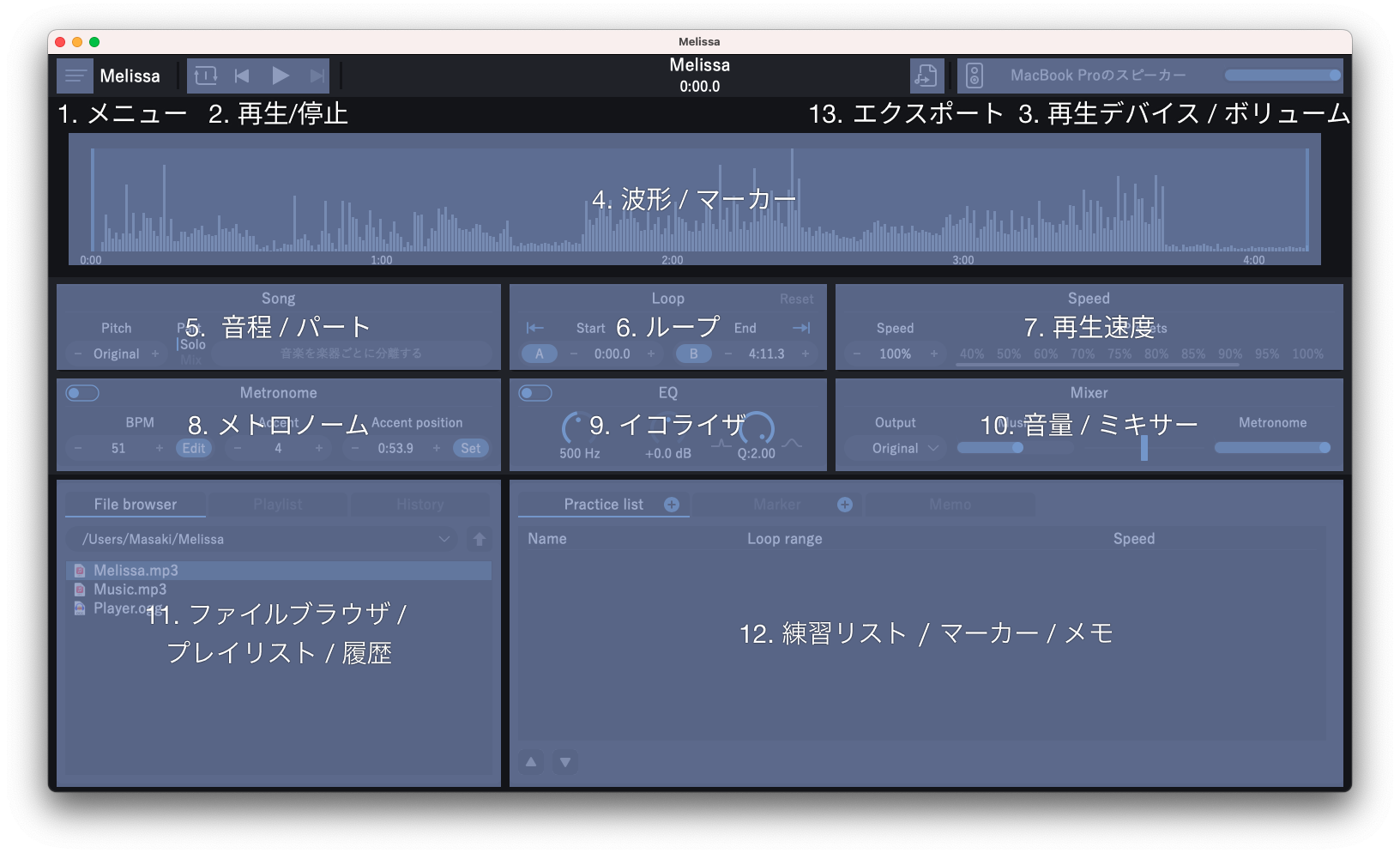 Manual (Japanese) - mosynthkey/Melissa GitHub Wiki