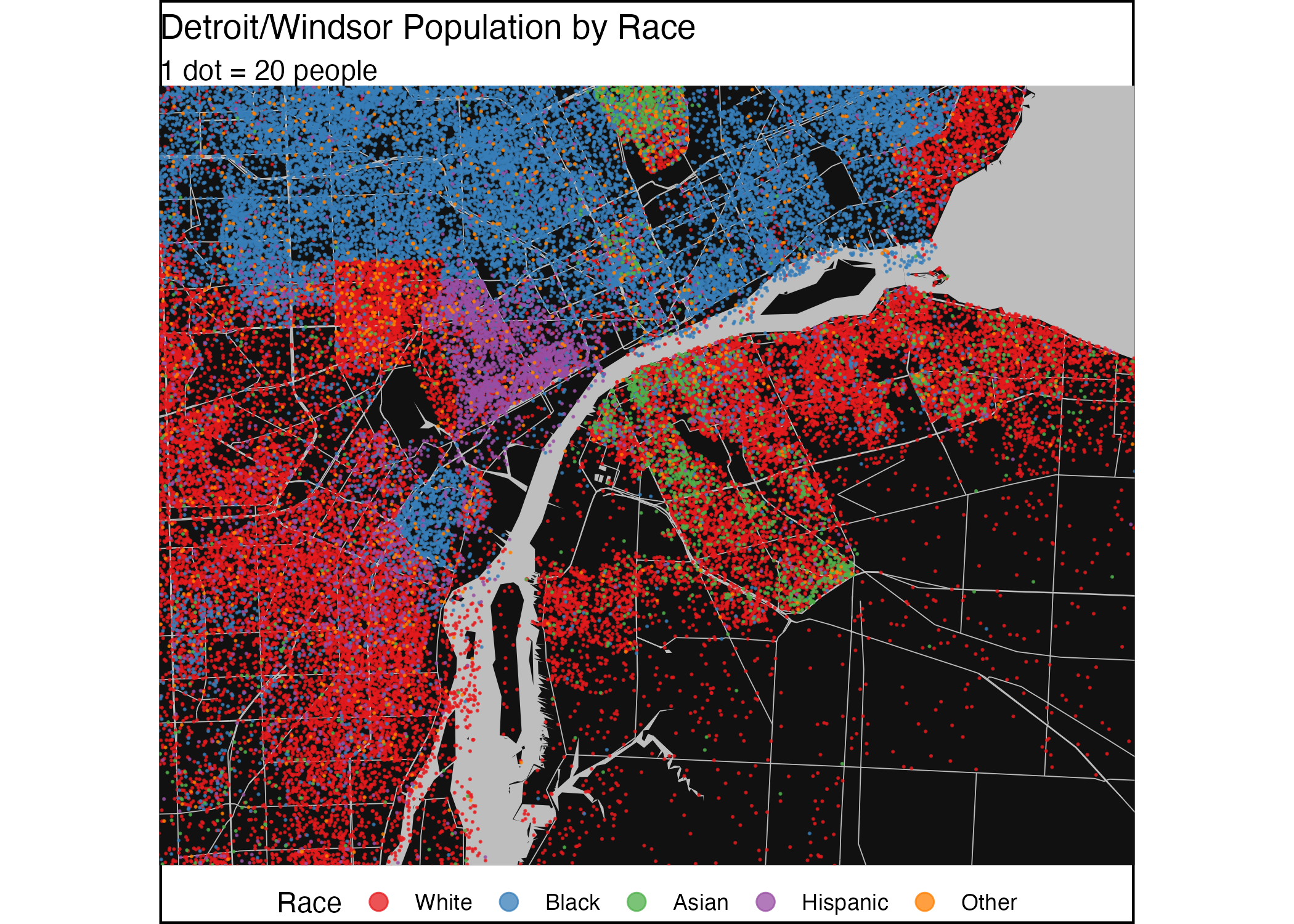 Ethnicity in Detroid-Windsor