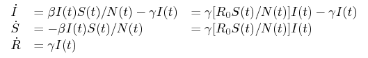 Influenza model equations