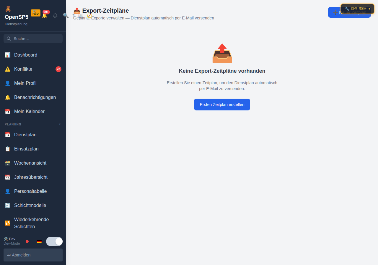 Export Scheduler