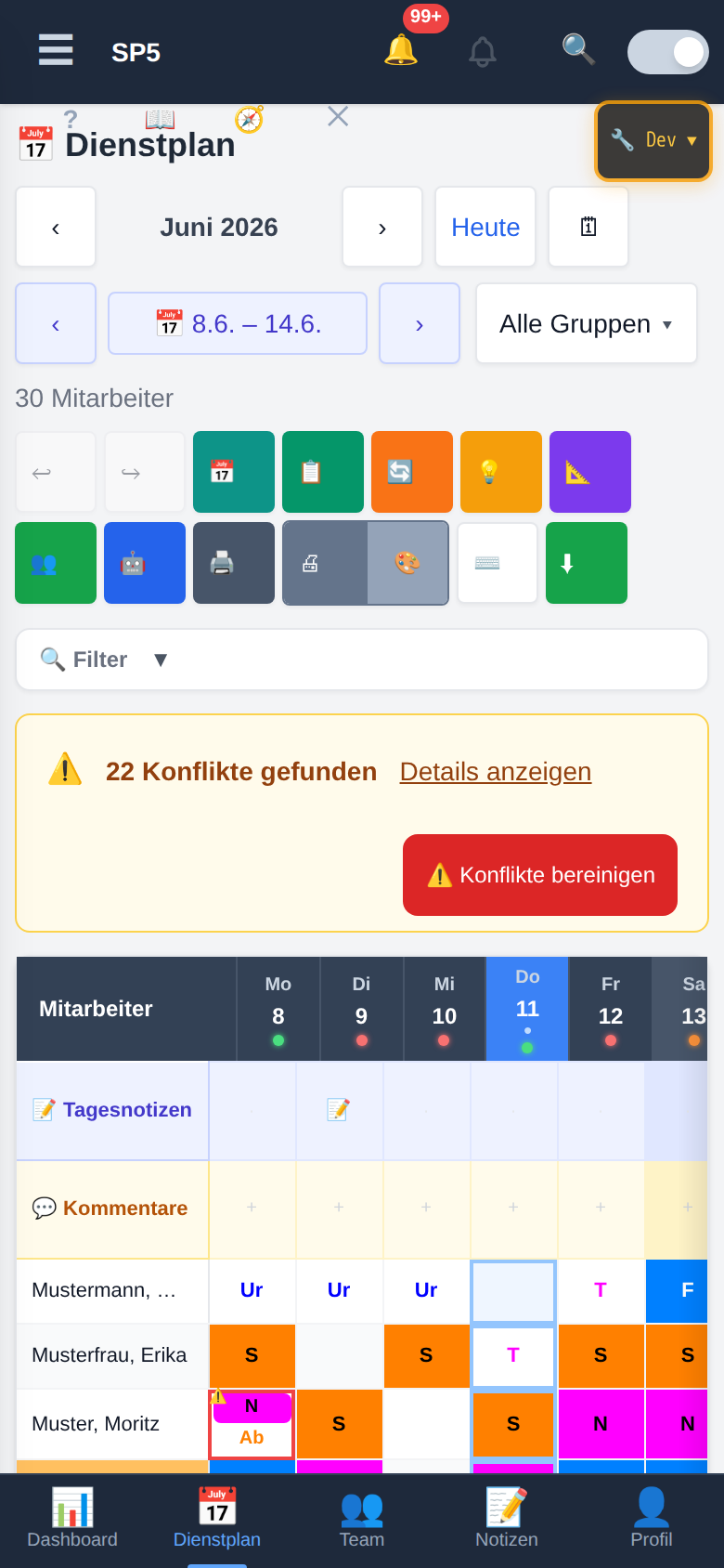 Mobile Ansicht
