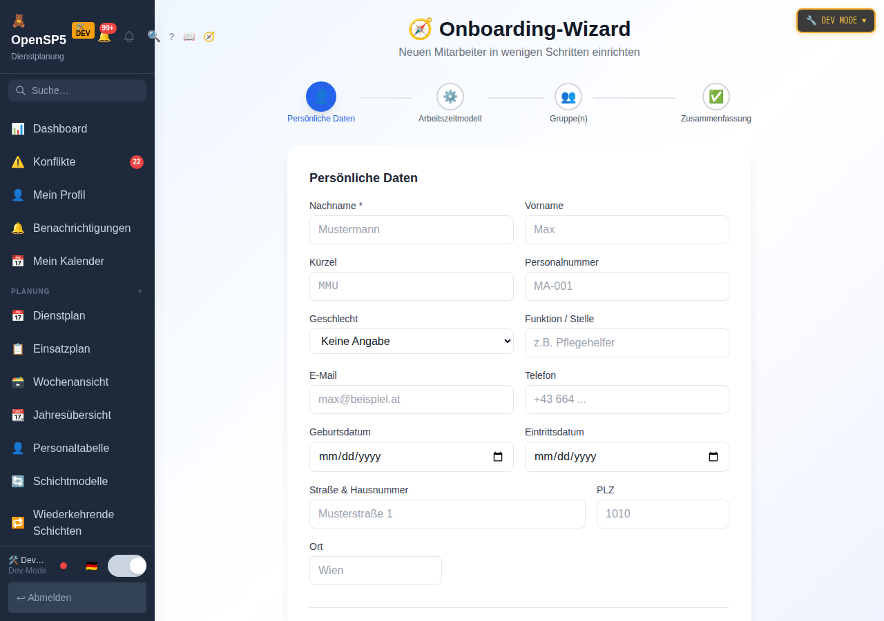 Onboarding-Wizard