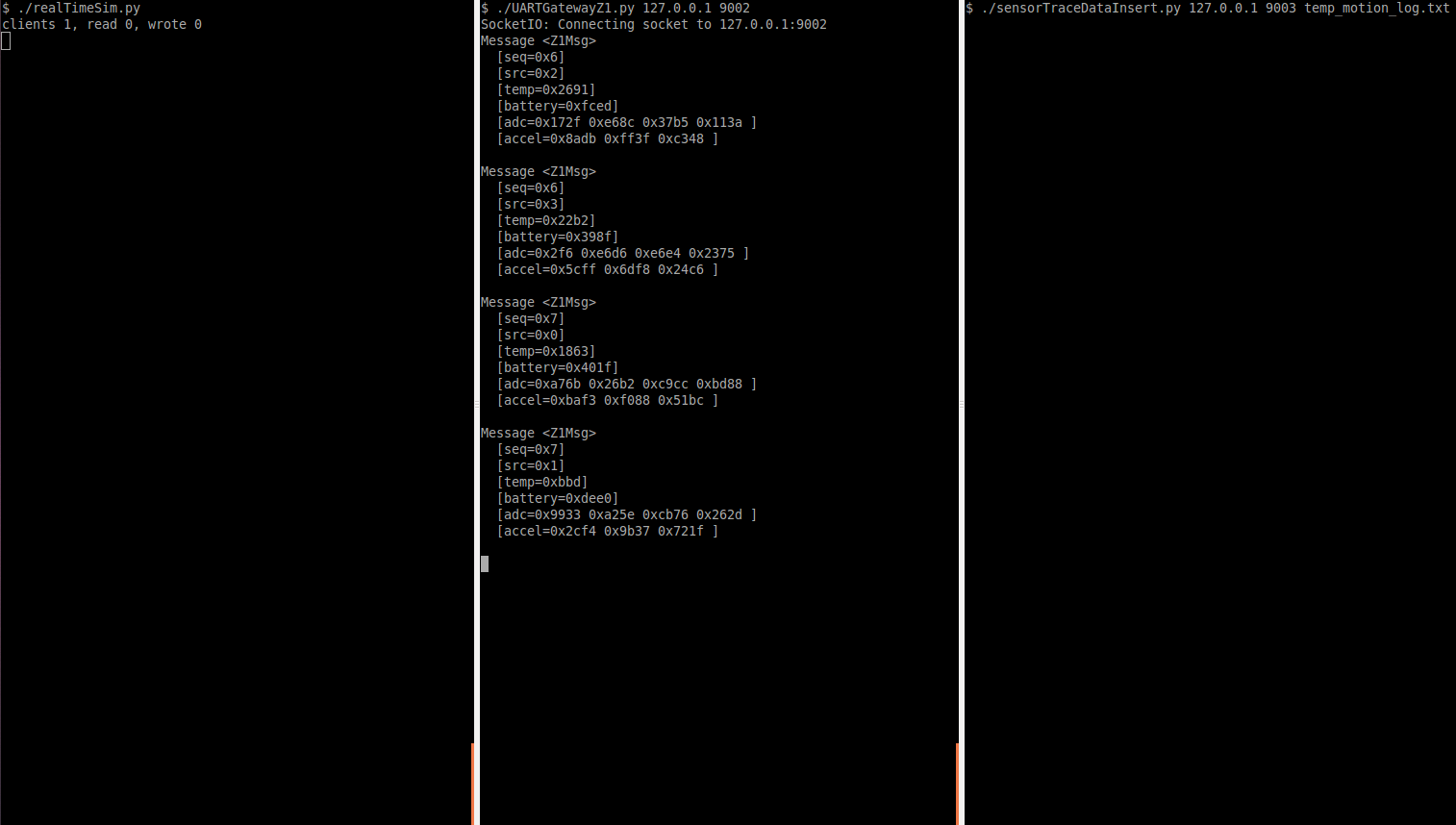 Cape Fox Connecting to Serial Forwarder