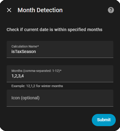 Add Month Detection Is Tax Season Example