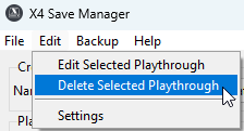 delete playthrough