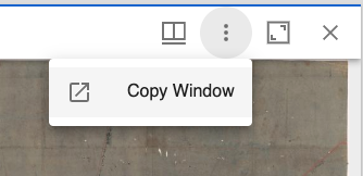 copy window option in menu