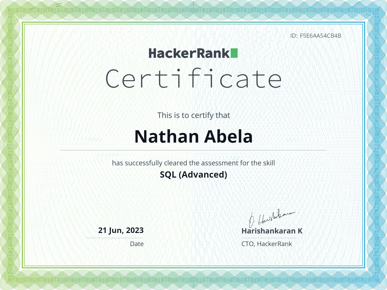 SQL (Advanced) Certificate.png