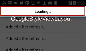 Google Style View Layout Screenshot
