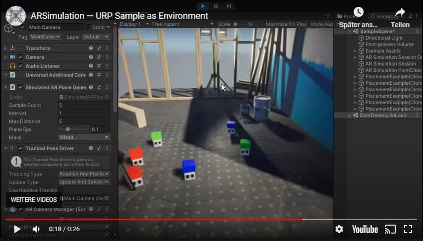 URP Sample scene as Environment