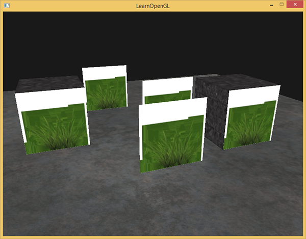 Not discarding transparent parts of texture results in weird artifacts in OpenGL
