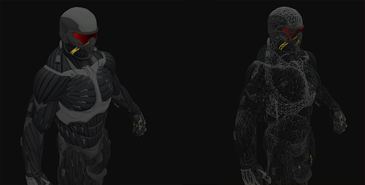Nanosuit with diffuse maps