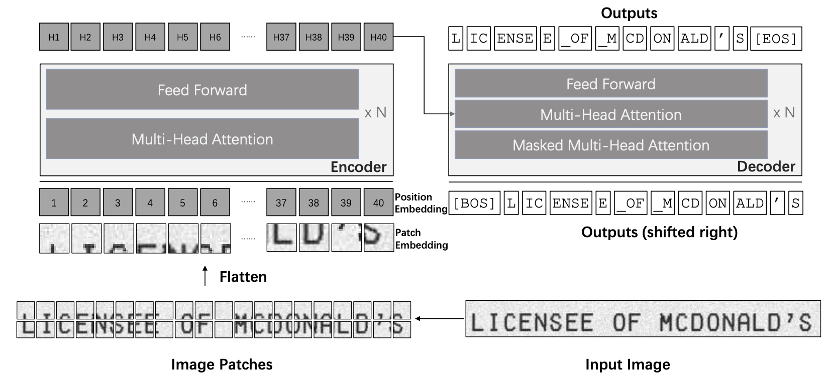 Picture which shows trocr architecture.