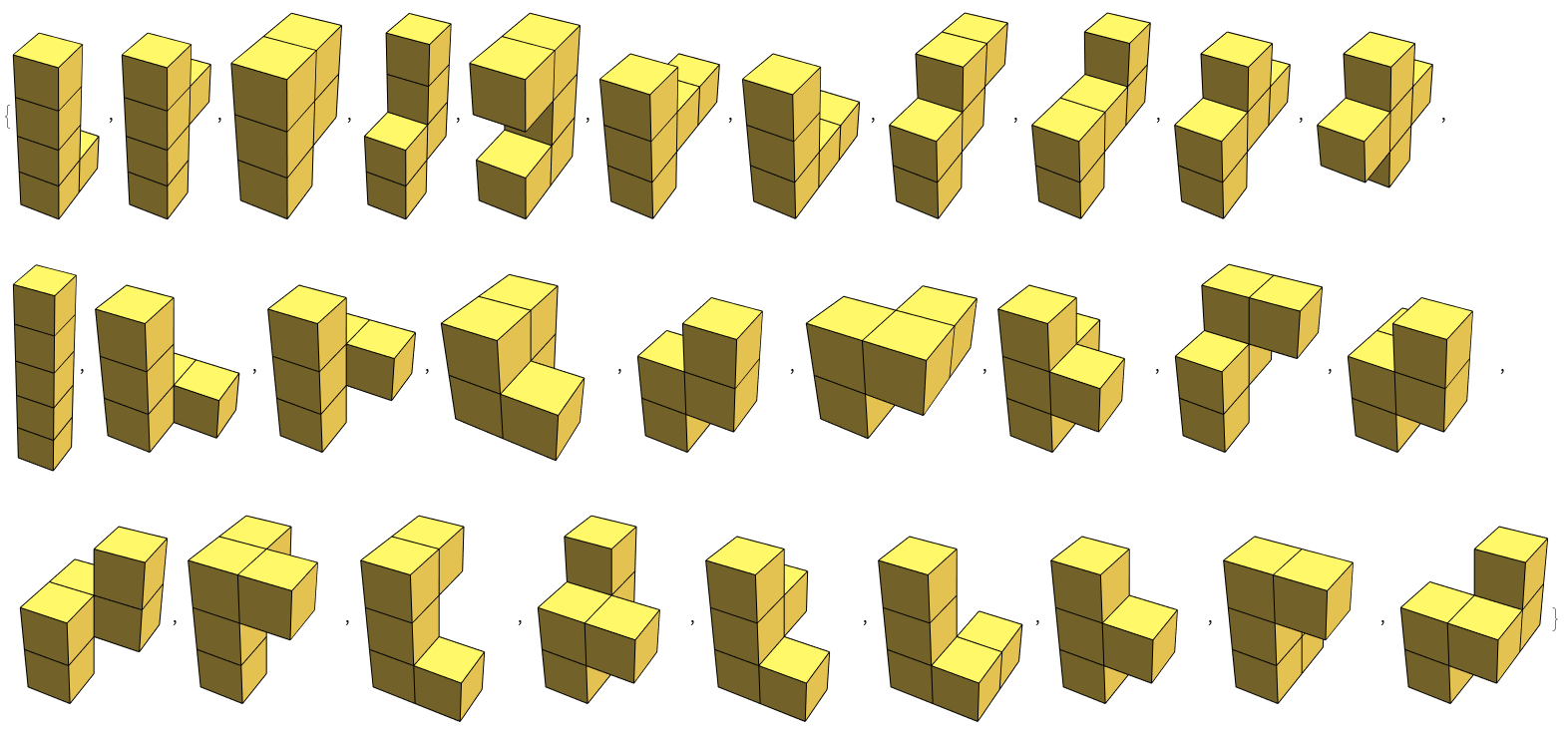 5-cube set