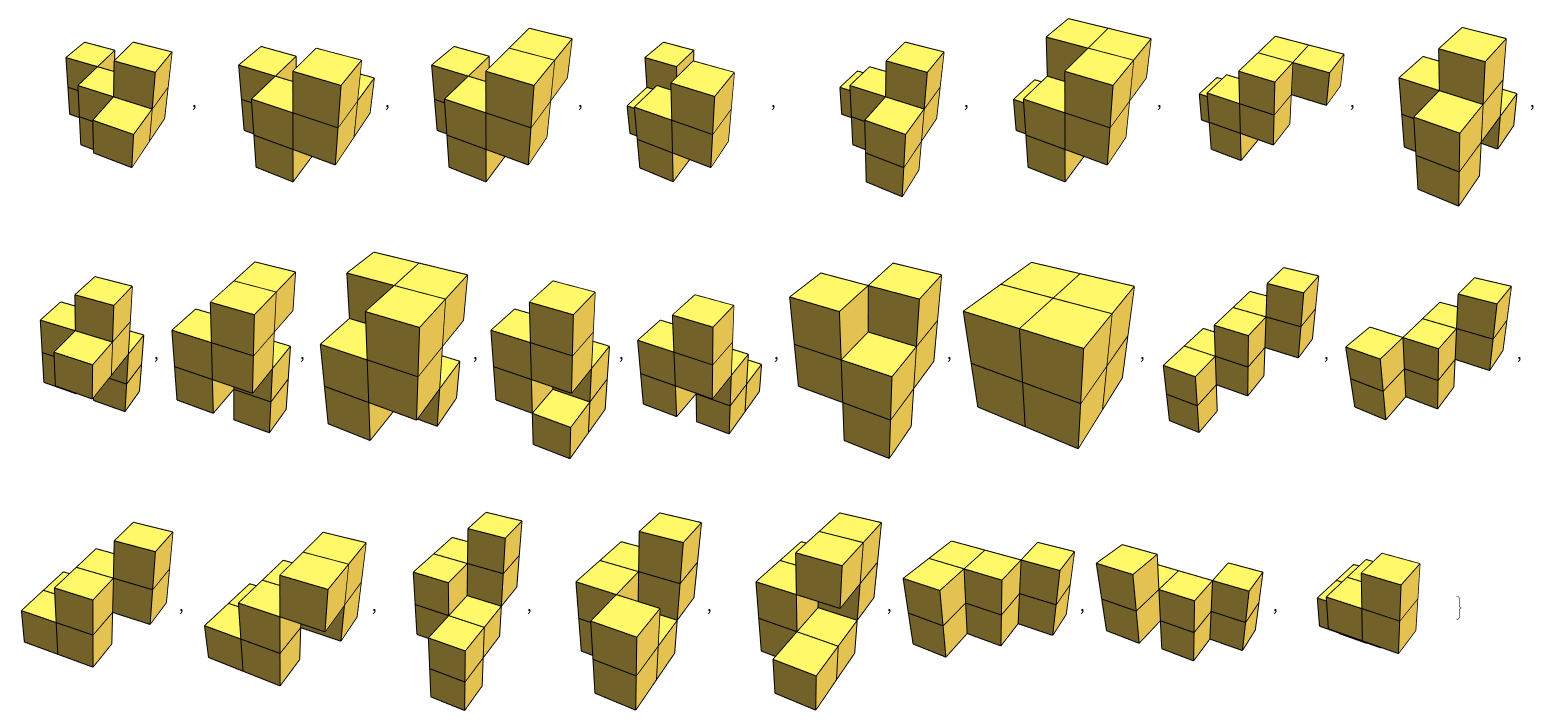 Some 8-cube polycubes