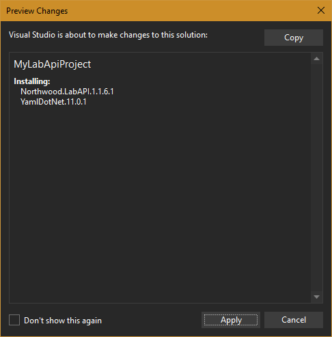 Install NuGet