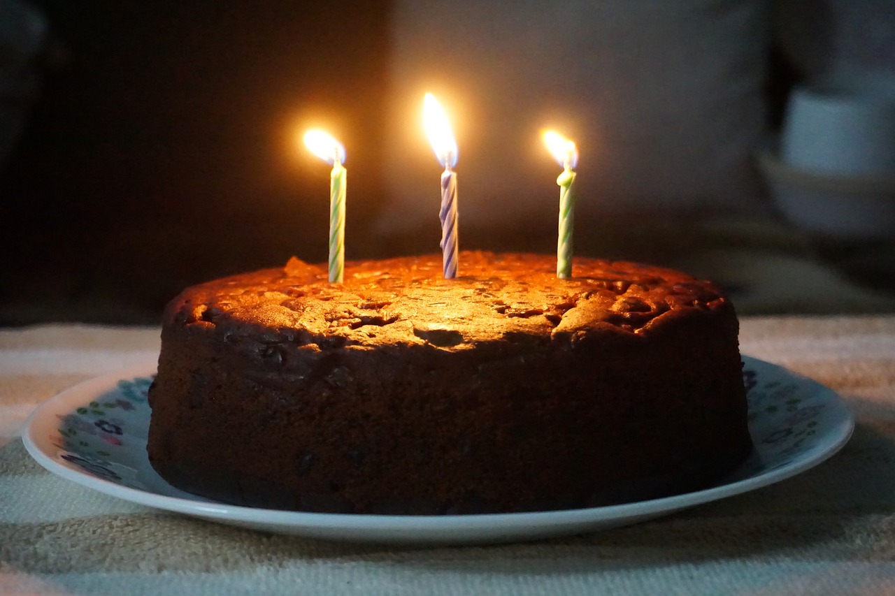 photo of a birthday cake