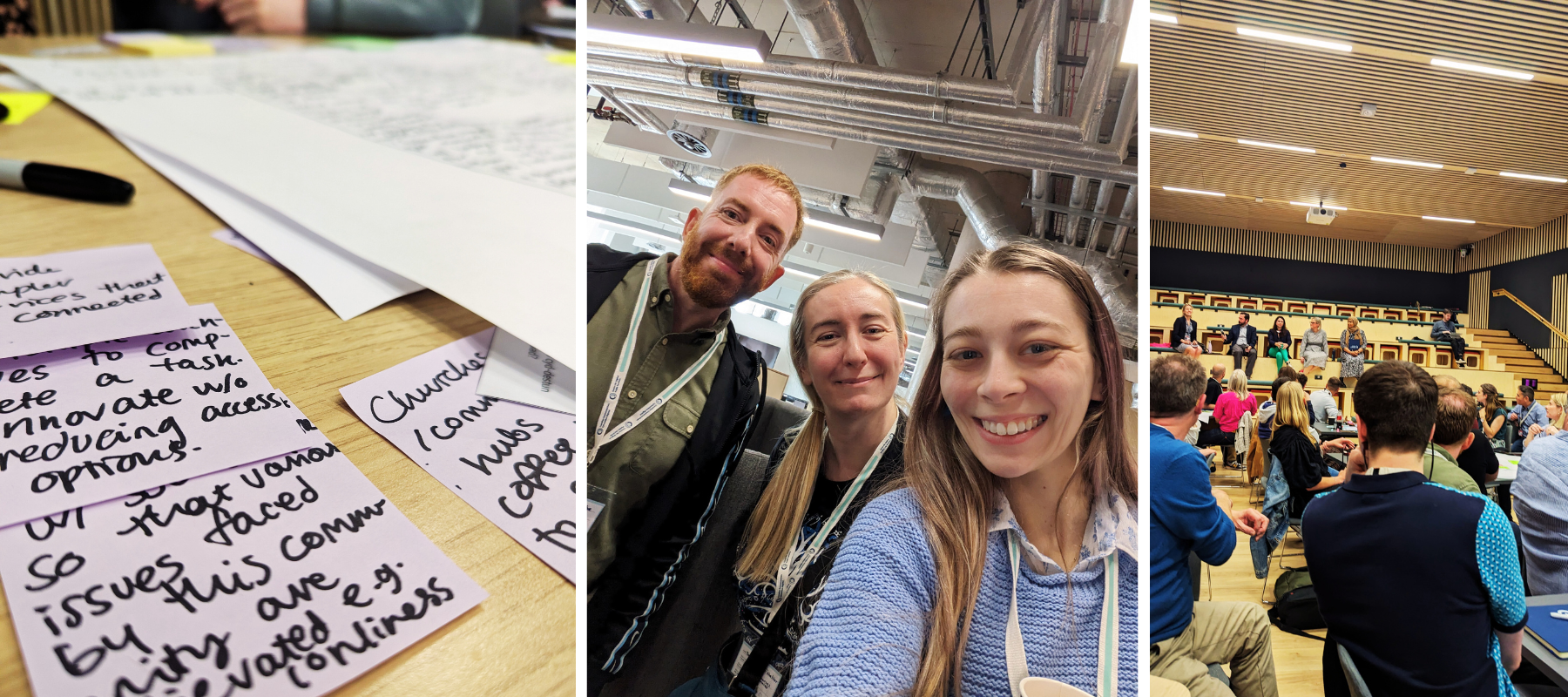 photo of Toyah, Phil and Sophie at the CDPS hackathon