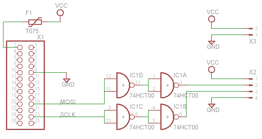 GPIO adapter schematic