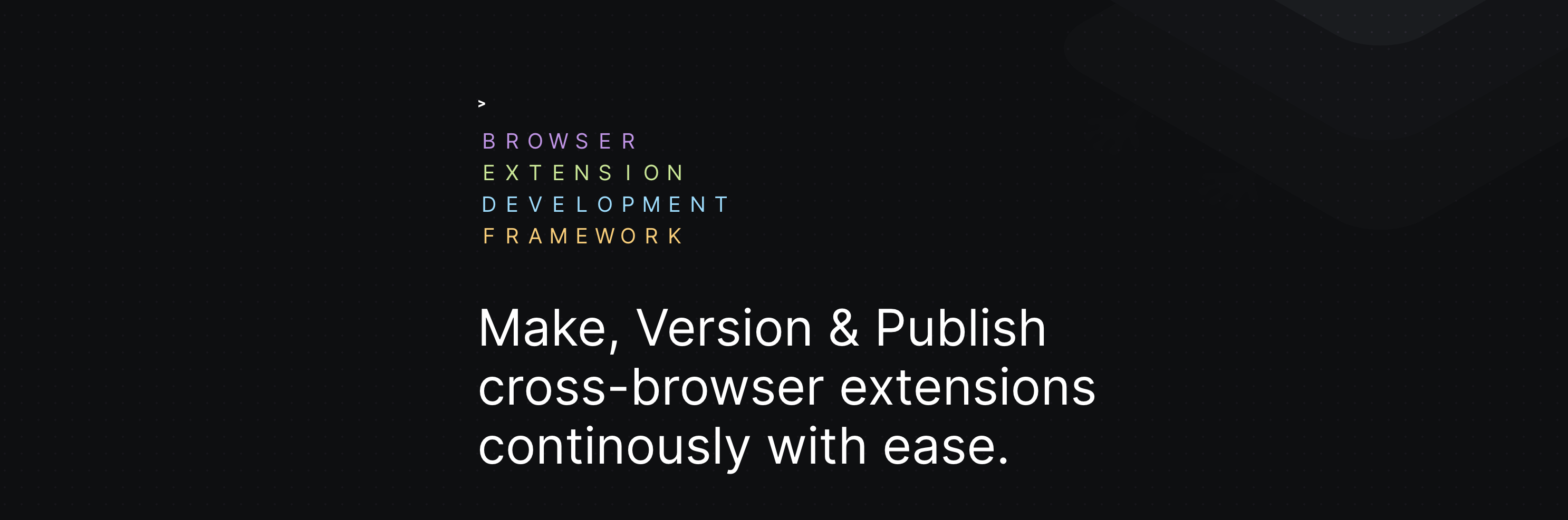 Bedframe - Make, Version & Publish cross-browser extensions continously with ease