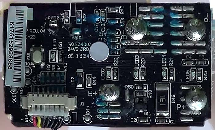 P3 Battery Intelligent board v4 A top