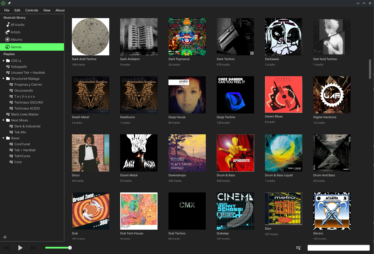 Genres grid