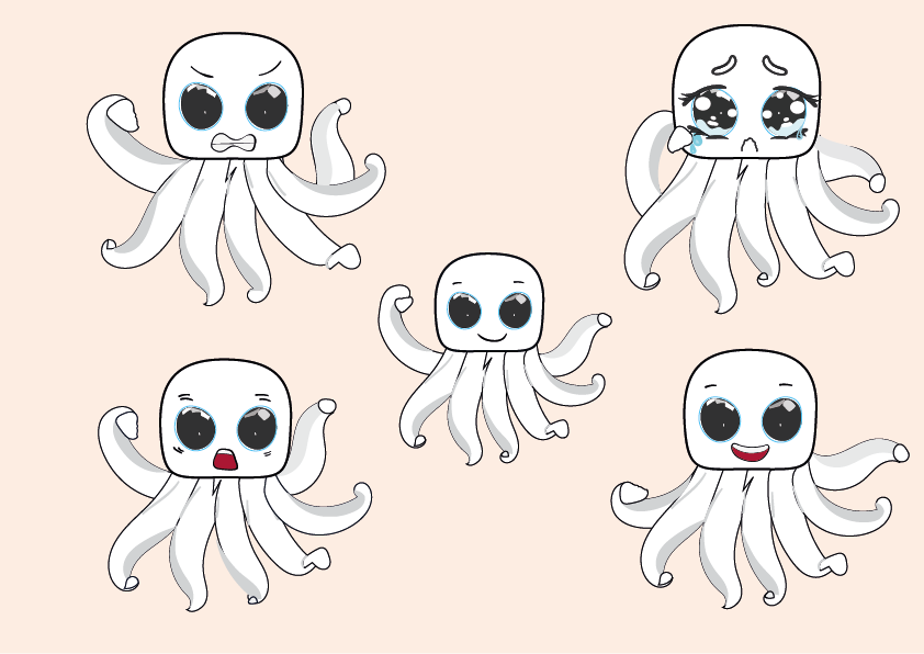 octopos facial expressions