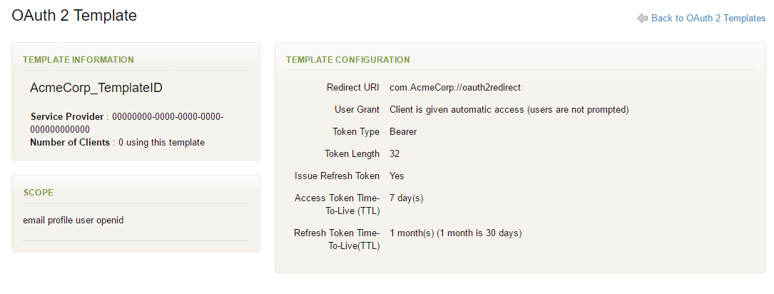 Registered App Template