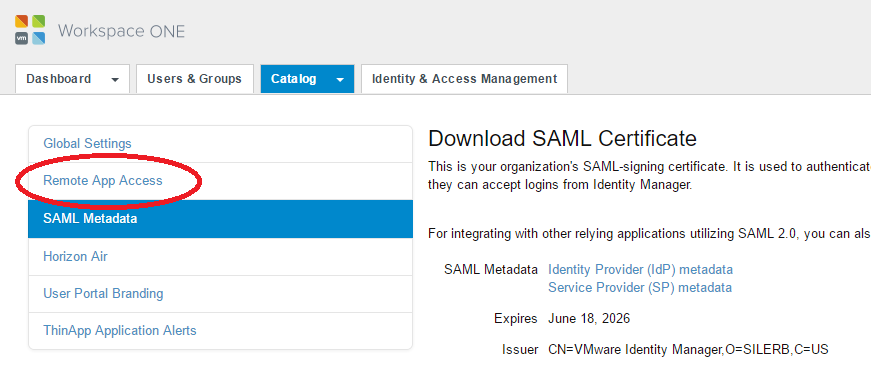 Remote App Access