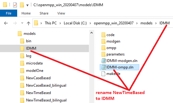Rename directory and projects from NewTimeBased to IDMM