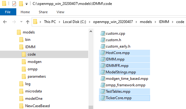 IDMM *.mpp modules