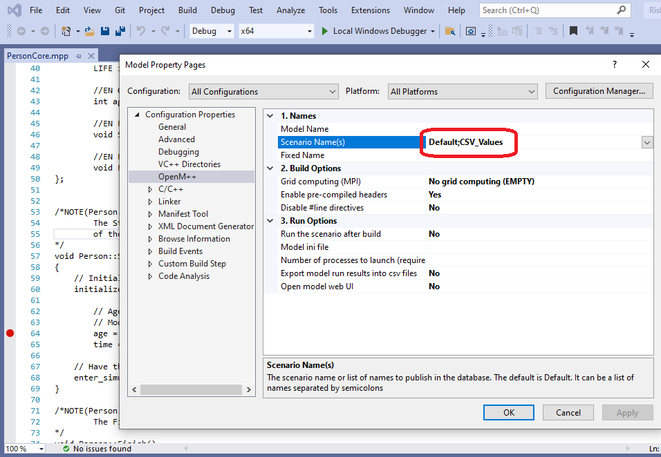 Visual Studio Multiple Scenarios Project Properties