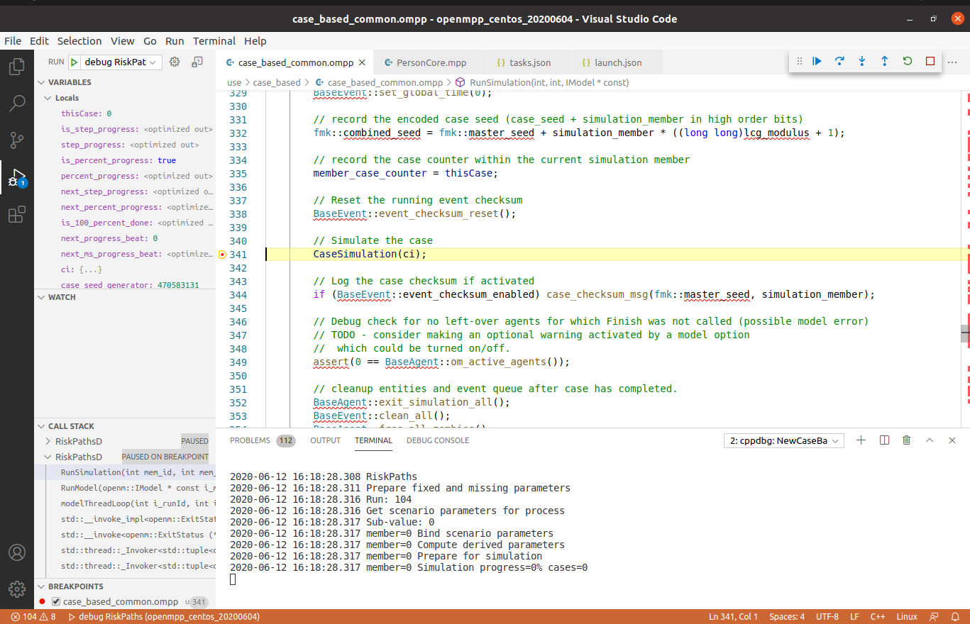 Debug model using Visual Studio Code