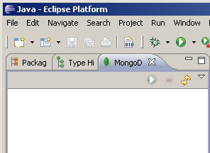 Empty MongoDB Explorer View