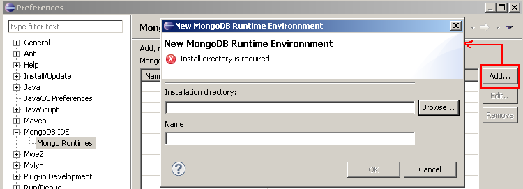 New MongoDB Runtime Environnment