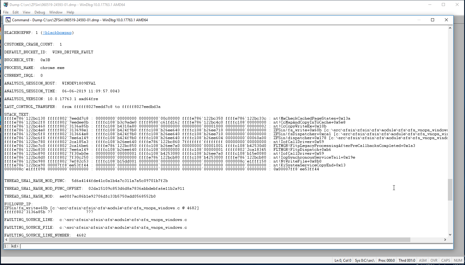 Windows minidumps · openzfsonwindows/openzfs Wiki · GitHub