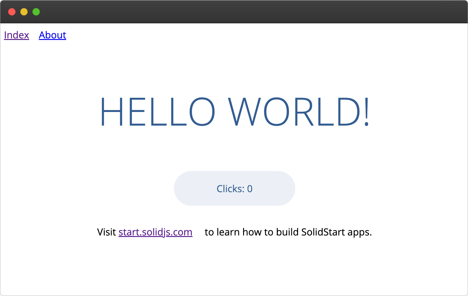 SolidStart demo app
