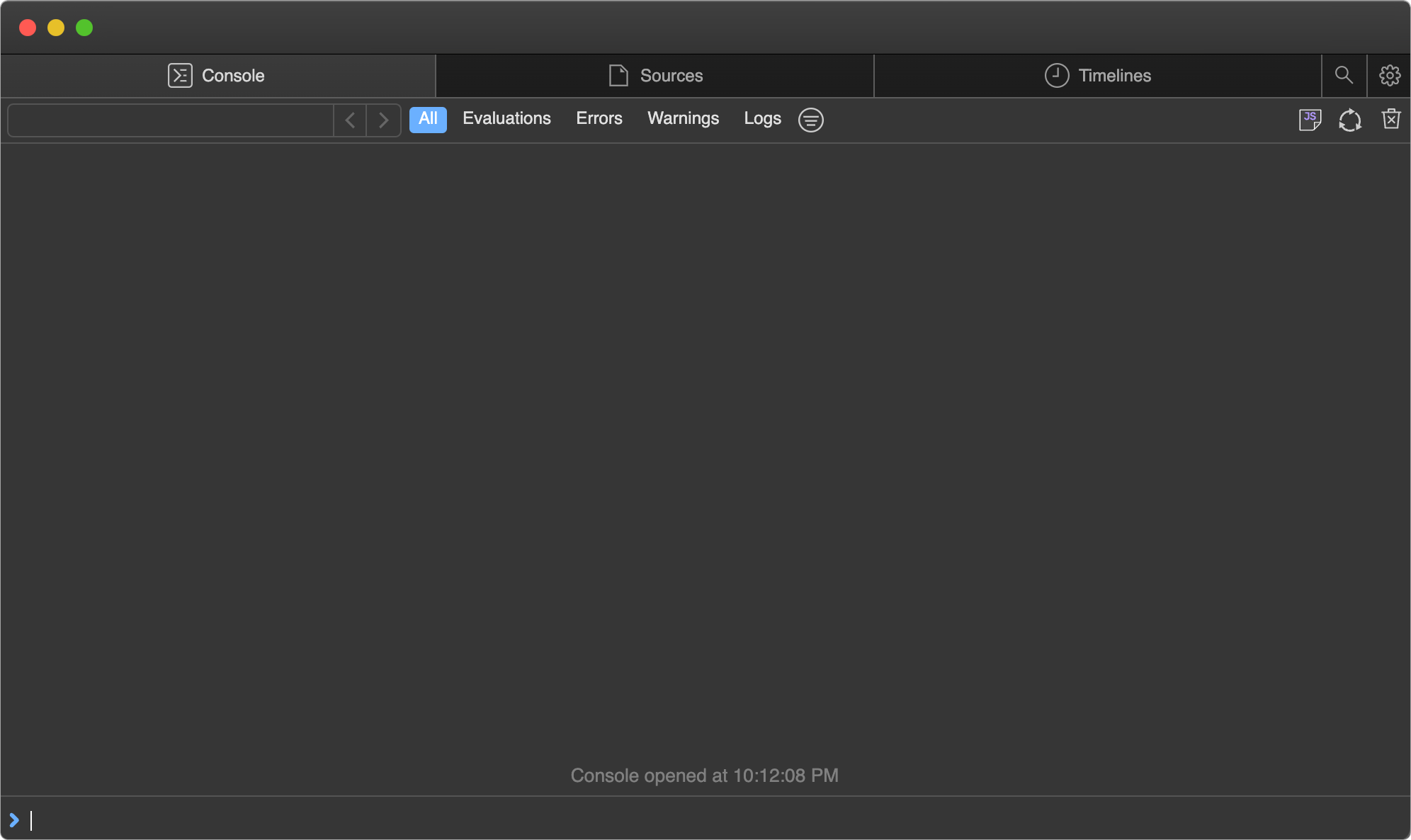 Screenshot of Bun debugger, Console tab