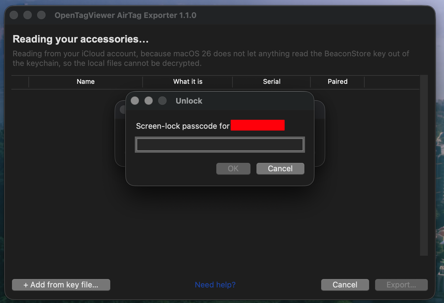 Entering the screen-lock passcode